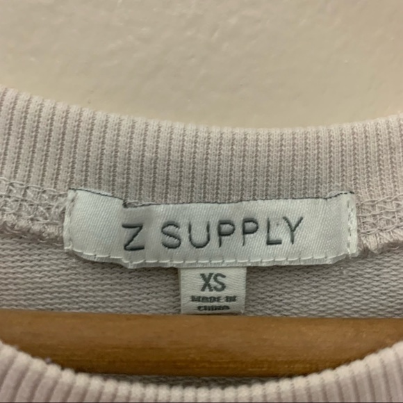 [Z Supply] Light Gray Cheetah Animal Print Pullover Crewneck Cozy Sweatshirt - Picture 6 of 9